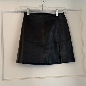 Aritizia Sunday Best Faux Leather Skirt